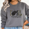 camo print coal hearted west virginia sweatshirt