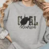 camo print coal hearted west virginia sweatshirt