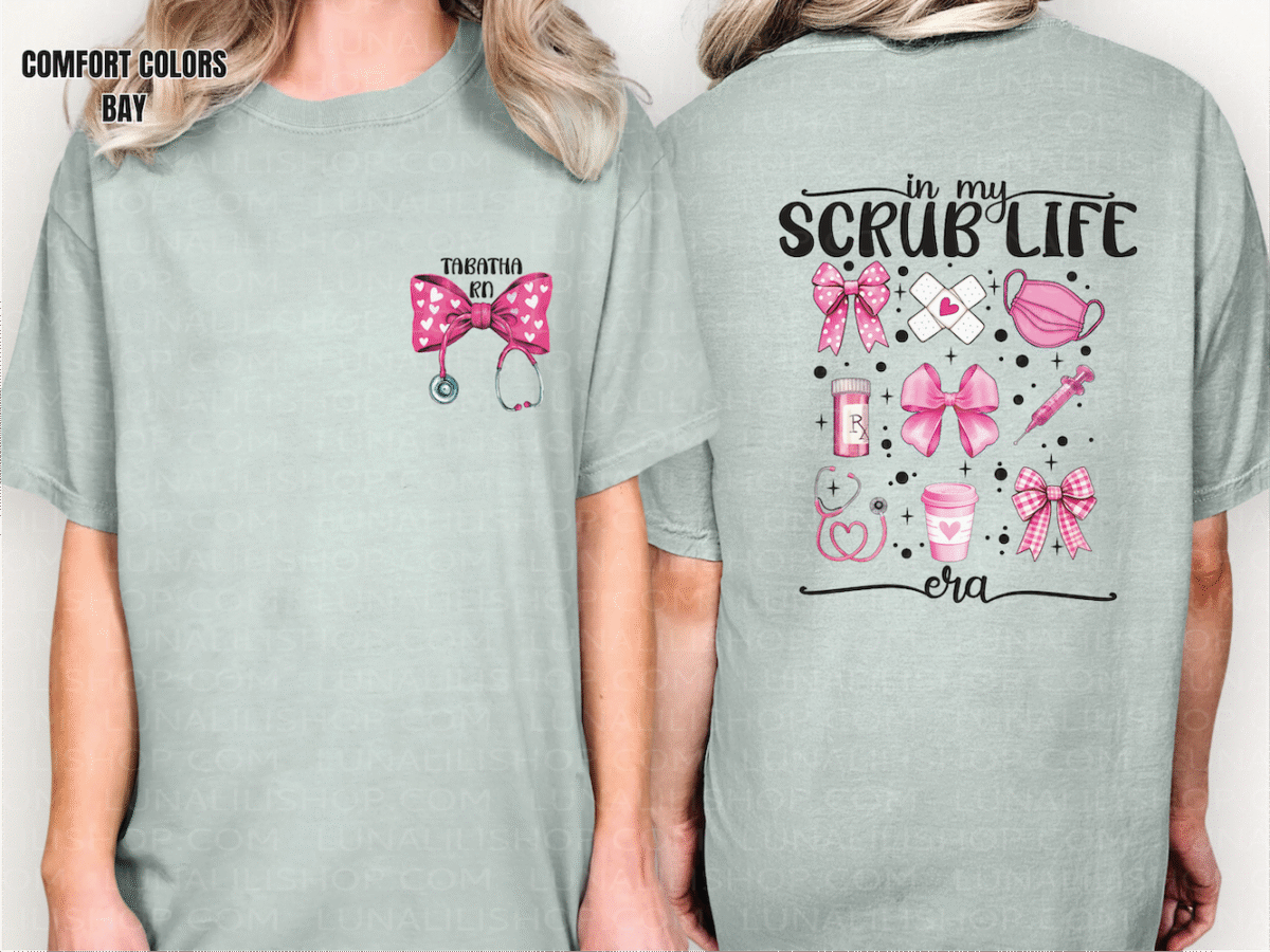 personalized scrub life era tee shirt