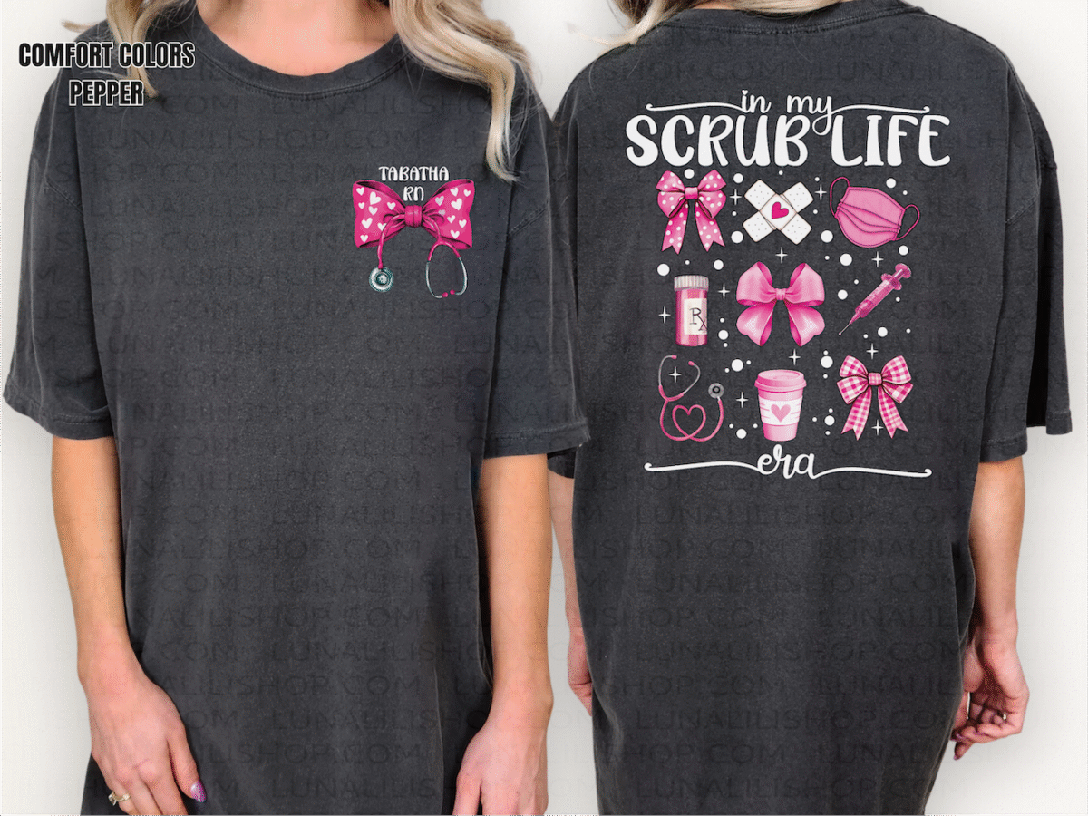 personalized scrub life era tee shirt