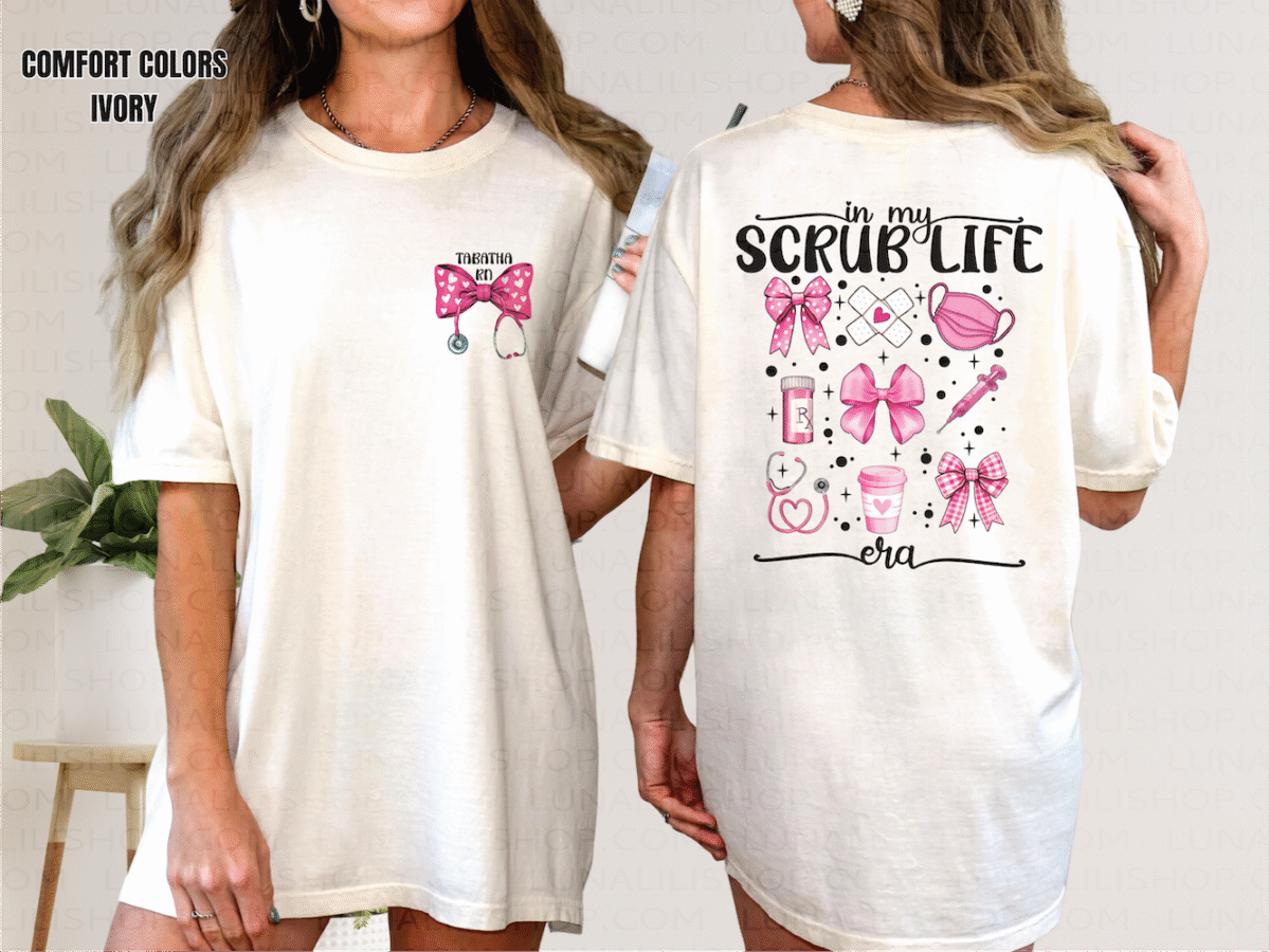 personalized scrub life era tee shirt