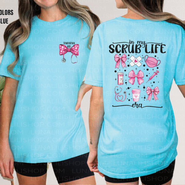 personalized scrub life era tee shirt