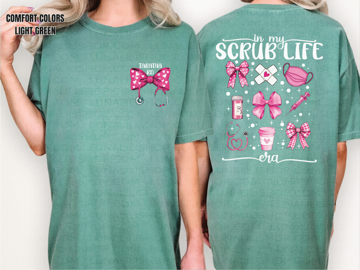 personalized scrub life era tee shirt