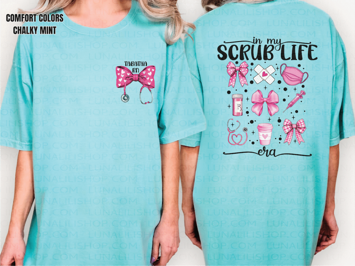 personalized scrub life era tee shirt