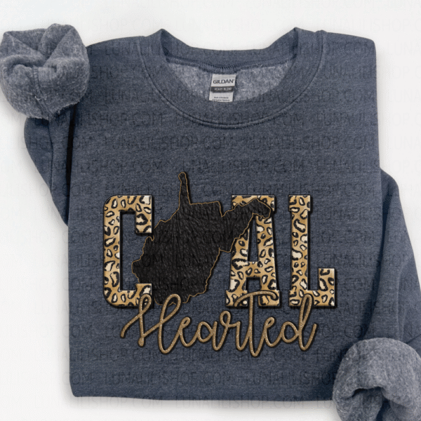 west virginia gold coal hearted sweatshirt