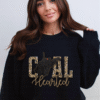 coal hearted west virginia sweatshirt with heart over morgantown
