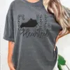 coal hearted kentucky teal leopard tee shirt