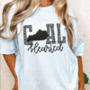coal hearted kentucky teal leopard tee shirt