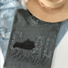 coal hearted kentucky teal leopard tee shirt