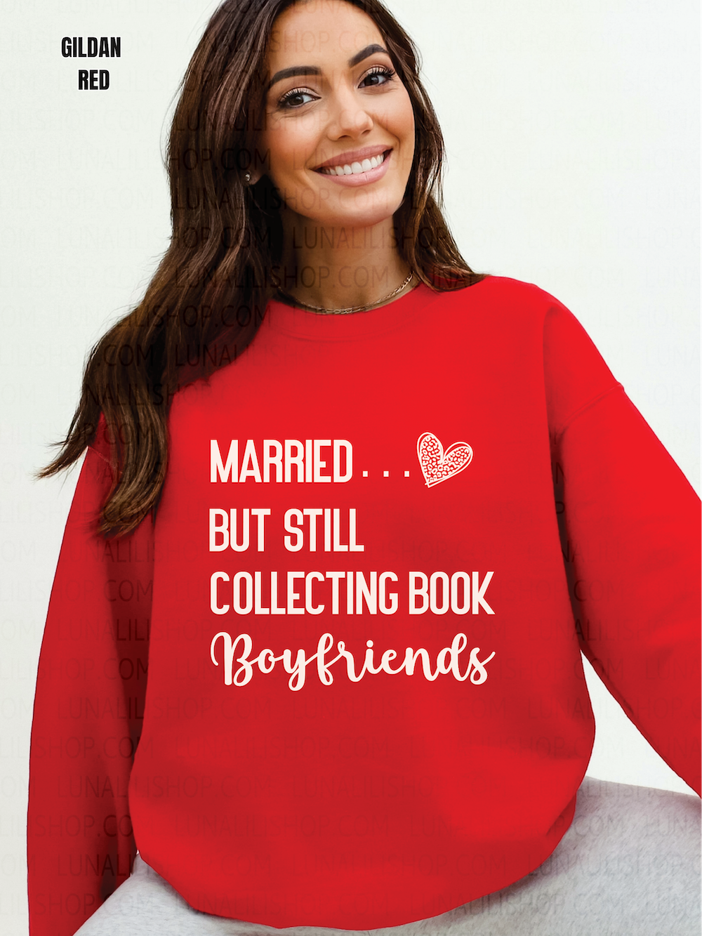 married but still collecting book boyfriends sweatshirt