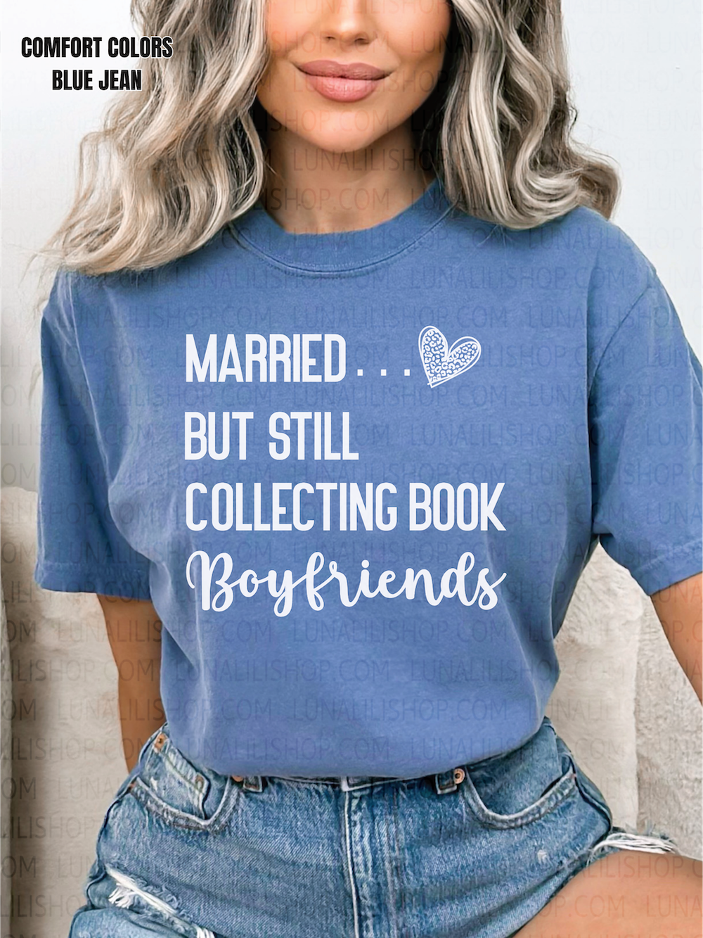 married but still collecting book boyfriends tee shirt