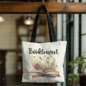 booktrovert tote bag