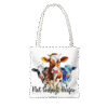 white not today heifer tote bag