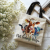 not today heifer tote bag