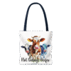 navy not today heifer tote bag