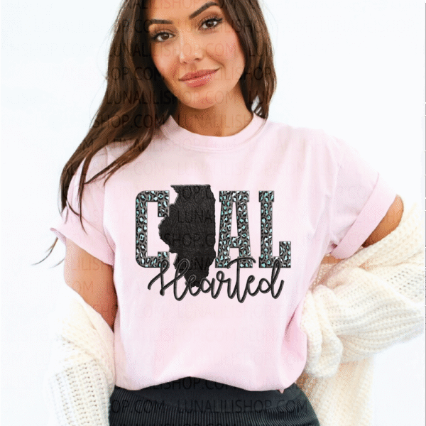 coal hearted illinois tee shirt