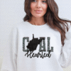 west virginia coal hearted teal leopard print sweatshirt