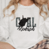 west virginia coal hearted teal leopard print sweatshirt