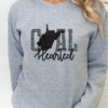 west virginia coal hearted teal leopard print sweatshirt