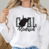 west virginia coal hearted teal leopard print sweatshirt
