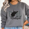west virginia coal hearted teal leopard print sweatshirt