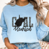 west virginia coal hearted teal leopard print sweatshirt