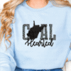 west virginia coal hearted teal leopard print sweatshirt