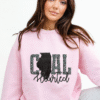 illinois coal hearted teal leopard print sweatshirt
