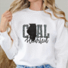 illinois coal hearted teal leopard print sweatshirt
