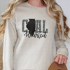 illinois coal hearted teal leopard print sweatshirt