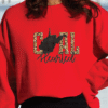 west virginia gold leopard print coal hearted sweatshirt
