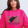 west virginia gold leopard print coal hearted sweatshirt