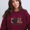 west virginia gold leopard print coal hearted sweatshirt