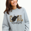 west virginia gold leopard print coal hearted sweatshirt