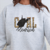 west virginia gold leopard print coal hearted sweatshirt