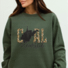 west virginia gold leopard print coal hearted sweatshirt