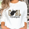 west virginia gold leopard print coal hearted sweatshirt