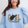 west virginia gold leopard print coal hearted sweatshirt