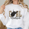 west virginia gold leopard print coal hearted sweatshirt