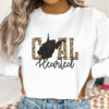 west virginia gold leopard print coal hearted sweatshirt