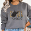 west virginia gold leopard print coal hearted sweatshirt