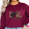 west virginia gold leopard print coal hearted sweatshirt