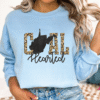 west virginia gold leopard print coal hearted sweatshirt
