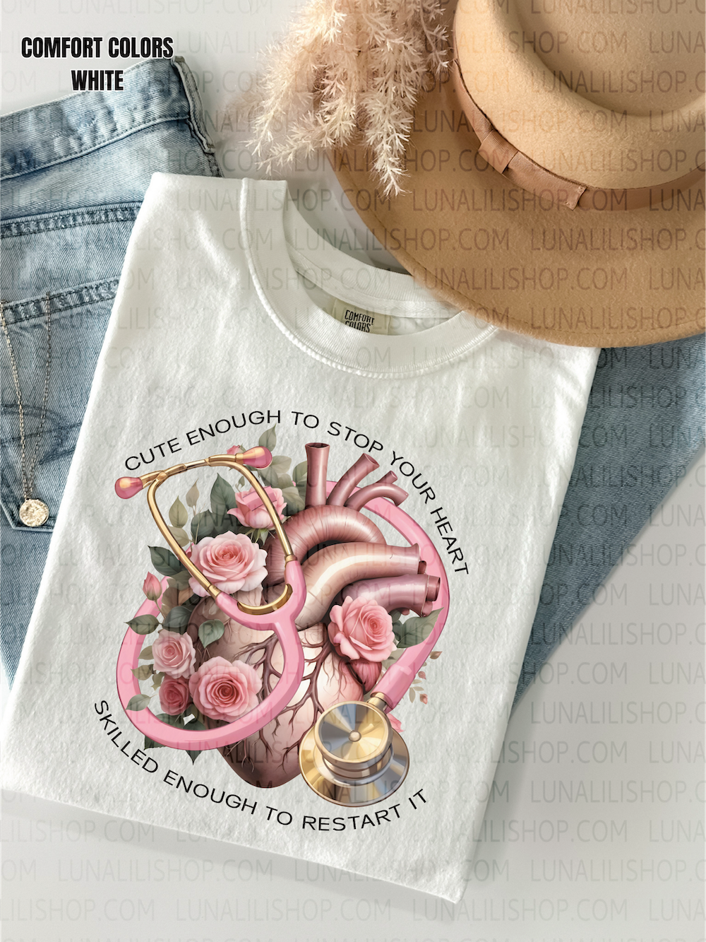 cute enough to stop your heart tee