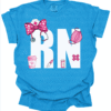 pink rn nurse tee shirt