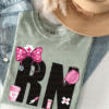 pink rn nurse tee shirt