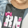 pink rn nurse tee shirt