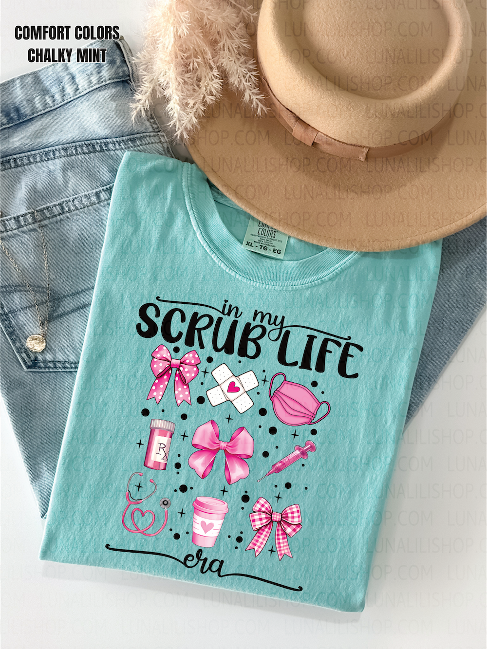 in my scrub life era shirt cute nurse graphic tee