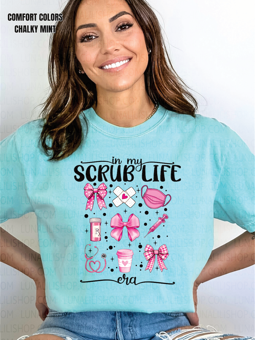 in my scrub life era shirt cute nurse graphic tee