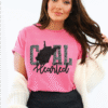 west virginia coal hearted teal leopard print tee